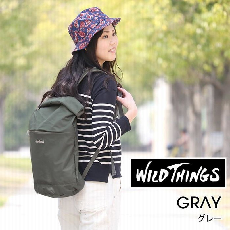 リュック WILD THINGS ワイルドシングス 20L デイパック バックパック リュックサック 正規品 ロール サイドファスナー メンズ  レディース ブランド | LINEショッピング