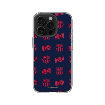 iPhone 16 Pro Clear Case（相機按鈕） 透明 - FC Barcelona - Pattern
