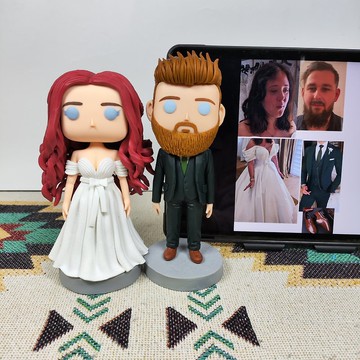 客製化3D人像公仔 訂製手工Funko Pop情侶父母夫妻結婚週年禮物
