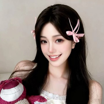 C200台灣現貨24h出貨-絲帶蝴蝶結BB夾 芭蕾風少女側邊髮夾 簡約百搭劉海髮卡 編髮必備溫柔風髮飾