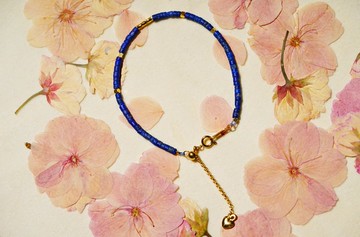 純手工製作阿富汗天然青金石手鏈