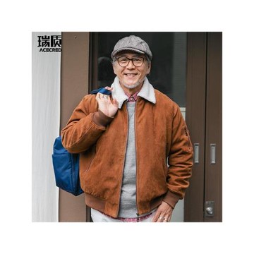 中年爸爸爺爺秋冬老人衣服棉襖