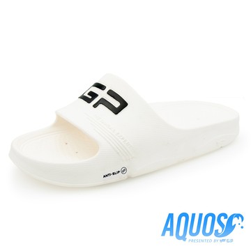 【G.P】AQUOS透氣防滑排水機能拖鞋 A5220-80 白色 (SIZE:S-XXL 共七色)