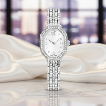 SWAROVSKI 施華洛世奇 Dextera Octagon 永恆優雅璀璨腕錶-32x23mm 5749451