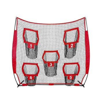 公司貨 免運 五洞網橄欖球棒球練習網橄欖球投擲網網四分位投擲網便攜可移動 快速發貨