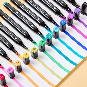 12色麥克筆 麥克筆 12色彩色筆 彩色筆 盒裝彩色筆 油性麥克筆 油性彩色筆 雙頭麥克筆 雙頭彩色筆 L020