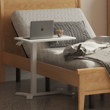 氣壓升降邊桌X 楓木紋(淺)