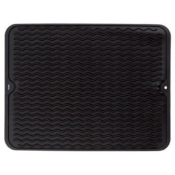 kela Rena 矽膠長方碗盤瀝水墊 40 x 30cm  黑色  1個  1層