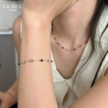 【Gulicc】古莉可 手鍊 豆豆天然石 優雅串珠手鍊