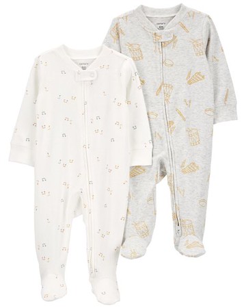Baby 2-Pack 2-Way Zip Cotton Blend Sleep & Plays