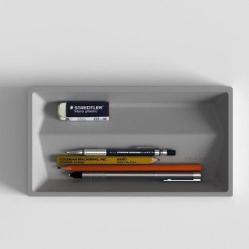 清水泥創意文具首飾眼鏡桌面收納整理儲物盒創意簡約辦公家用托盤