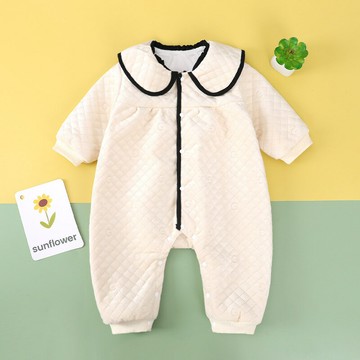 男女寶寶連體秋裝嬰兒衣服外套保暖超萌嬰兒服網紅外出服爬服洋氣鑫弘-素時衣櫥