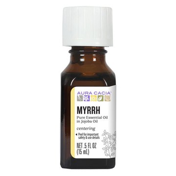 Precious Essentials Oil Myrrh Jojoba, 0.5 Oz by Aura Cacia