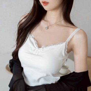 細肩蕾絲BRATOP背心、小可愛(一片固定式) CM310511【現貨】