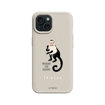 iPhone 15 SolidX 貝殼灰 - Friends - 猴子馬塞爾