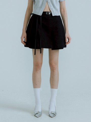A-Line Mini Skirt _Black