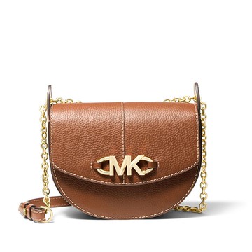 MICHAEL KORS Izzy 小號荔枝紋皮馬鞍斜跨包 斜背包女士單肩斜跨包 斜背包 32T1GZYC0L   ~【 購物節優惠 ★ 菲尼斯 國際精品 3折起 】