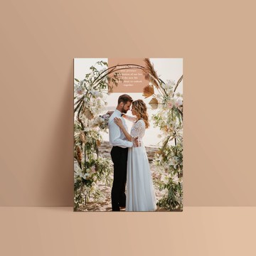 單卡喜帖【 喜帖印刷 】編號2230 明信片喜帖 少量喜帖 喜帖設