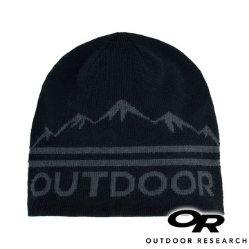 【OR 美國】Logo羊毛混紡透氣快乾保暖護耳帽『黑/灰』322544 戶外 露營 登山 健行 休閒 時尚 出國 旅遊 保暖 羊毛 帽子