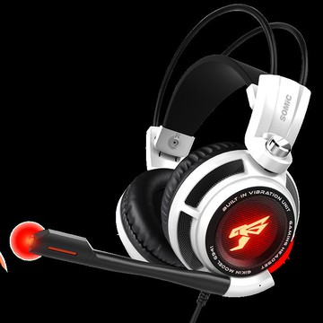 Somic碩美科 G941游戲耳機頭戴式電競專用電腦有線帶麥降噪震動吃【Snowbelle優選】