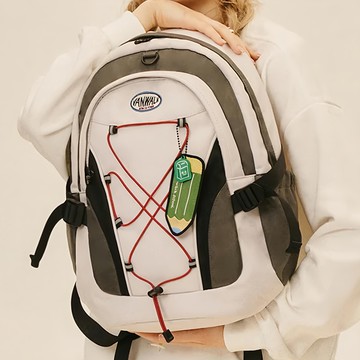 Vanwalk 出走 開學指南可愛後背包 V2680  甜酷灰白  16.5 x  42cm