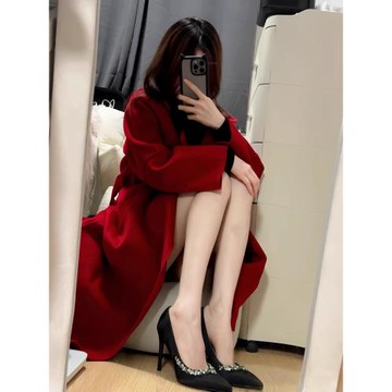 黑色綢緞尖頭水鉆高跟鞋女2024春秋新款性感御姐百搭細跟淺口單鞋