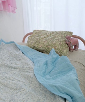 越養越有溫度的手織絎縫被，蓬鬆棉柔的卡迪棉絎縫被 cheerful / L尺寸