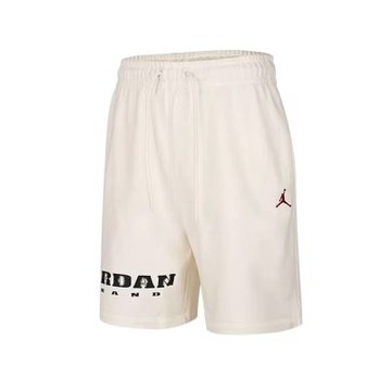 Nike As M J Brk Gfx Flc Short Lb 短褲 男款 米白色 抽繩 喬丹 IV2630-133