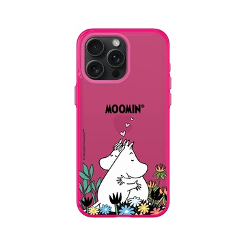 iPhone 15 Pro Max Clear 粉漾桃 - Moomin - Moomin＆歌妮-擁抱
