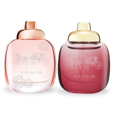 COACH 熱銷迷你女性淡香精4.5mlX2入組-多款任選[芙洛麗/曠野玫瑰/逐夢/逐夢暮光/時尚戀紅]