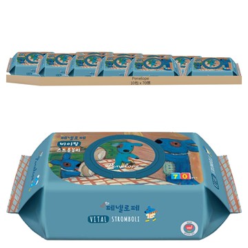 Penelope Vital Plus Stromboli 嬰兒用濕紙巾  65g  70張  10包