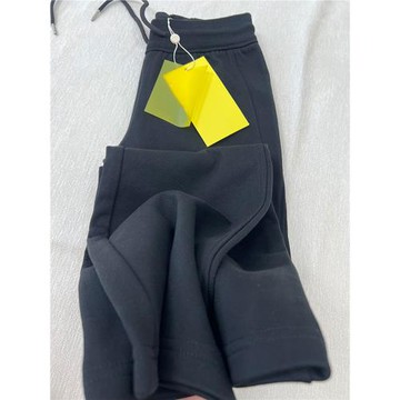 SUN!韓版運動風黑色闊腿衛褲子女冬季2025新款高腰抽繩休閑直筒褲