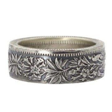 隔日到貨 招財 轉運 瑞士 2法郎 銀幣 戒指 橡樹 純手工改造 錢幣 可調式戒圍 A379