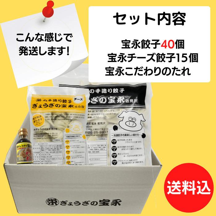 宝永チーズ40セット（専用たれ付き）　ぎょうざの宝永（製造元から発送）