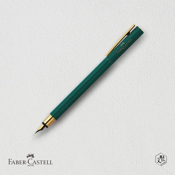 客製化刻字【Faber-Castell】NEO Slim 叢林綠 鋼筆-F尖 (原廠正貨)