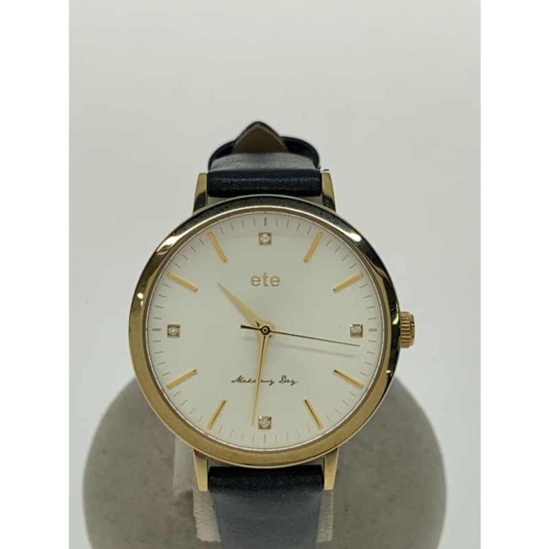 ete 腕時計 ダイヤモンド ジェムフェイス メッシュベルト ウォッチ