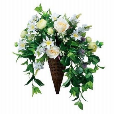 光触媒アートフラワー　スイートグリーン　高さ：53cm