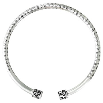 卍字護身手環 999純銀  般若心經 銀色  1個