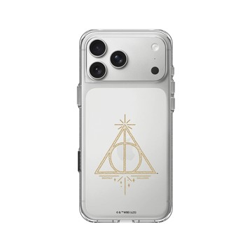 iPhone 17 Pro Max Clear Case（相機按鈕） 透明 - 哈利波特 Harry Potter - 圖騰系列：死神的聖物