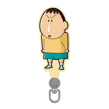 【正版授權】蠟筆小新專注阿呆旋轉手機掛片/夾片