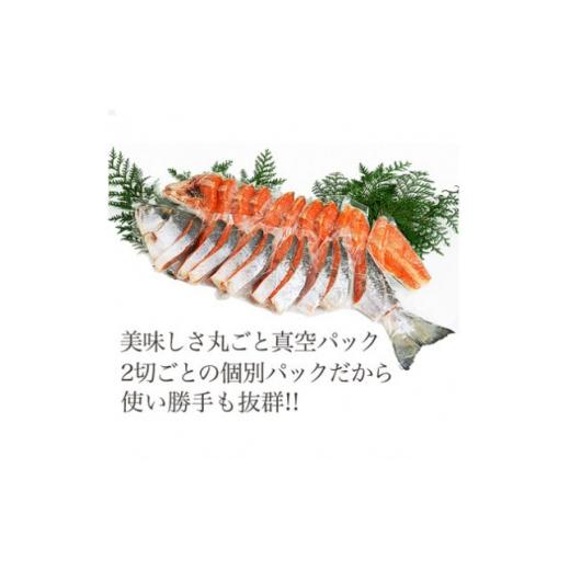 ふるさと納税 千葉県 いすみ市 天然紅鮭 1尾姿切身 甘塩 約1.8kg