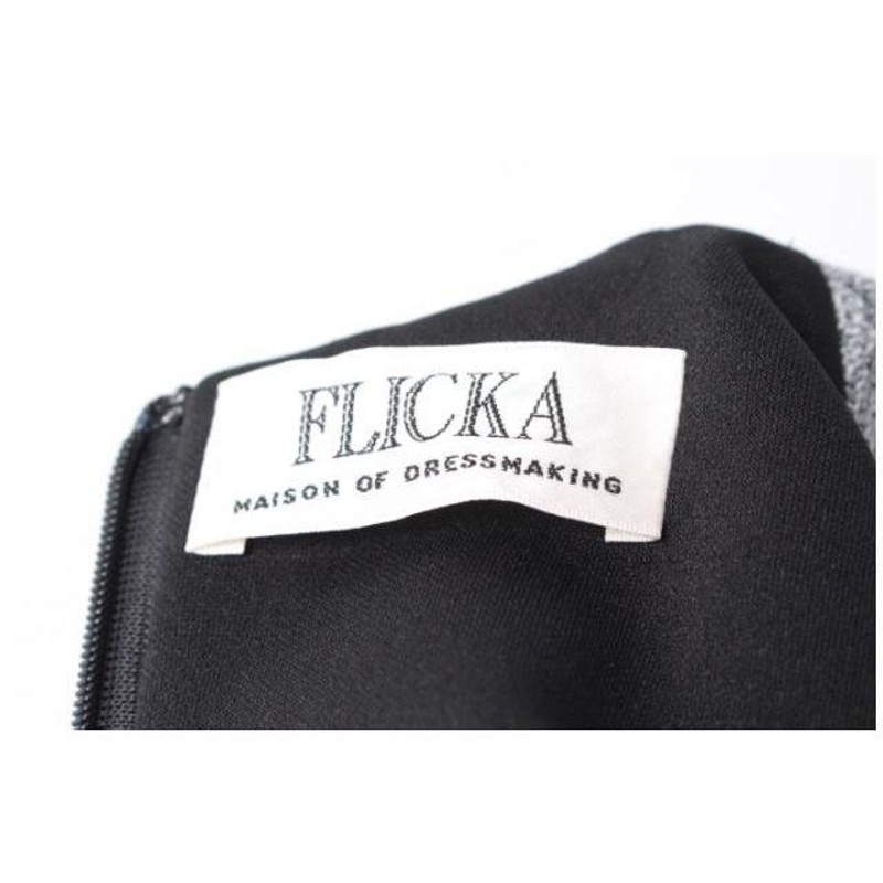 フリッカ FLICKA 16SS バック切り替え ノースリーブ ワンピース /m