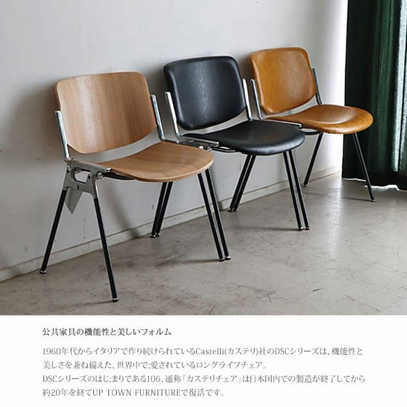 UP345 PROS chair プロス チェア 東馬 UPTOWN Castelli カステリ DSC ダイニングチェア イス 椅子 スッタキング  ビンテージ レトロ インダストリアル | LINEブランドカタログ