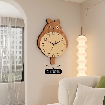 免運/公司貨 鐘 掛鐘 創意龍貓掛鐘 家用鐘 表掛墻石英鐘 卡通新款時鐘 日歷靜音搖擺裝飾鐘 可開發票 全館五折 工廠現貨直銷 新品特價 z11011