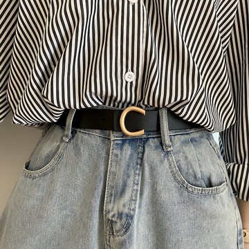 【太妮絲Z59】現貨 大C字釦 質感 皮帶 簡約 好搭 腰帶 字母 氣質女神款 設計感質感