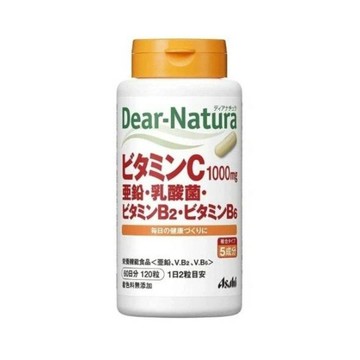 Asahi Dear Natura 維生素C鋅乳酸菌維生素B 120錠瓶