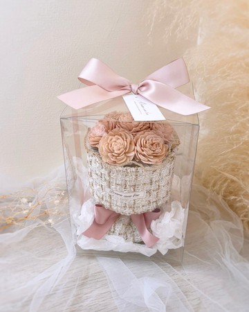 小香風花束禮盒 l 索拉花 擴香花束 乾燥花束 乾燥花 情人節禮盒