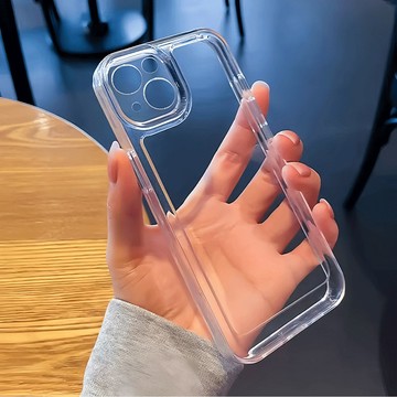 透明簡約不發黃手機殼18iPhone17潮16plus蘋果15promax防摔14卡通13 12 11