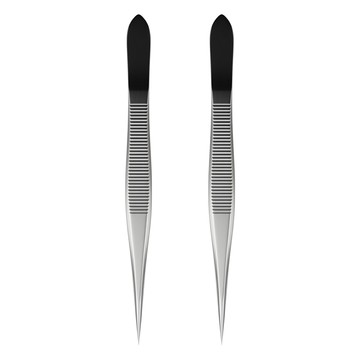 LOTRON 弓型小粉刺夾 L-218 8 x 0.7 x 0.2 cm  銀色  2個