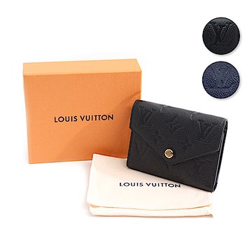 LV Louis Vuitton VICTORINE 皮革三折釦式錢包(2色)